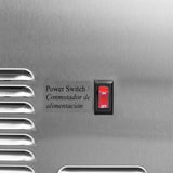 Maxx Ice Self-Contained Ice Machine, 75 lbs, Bullet Ice Cubes, with 25 lb Built-in Ice Storage Bin, in Stainless Steel with Black Trim in Stainless Steel (MIM75)