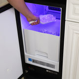 Maxx Ice Premium Indoor Self-Contained Ice Machine, 15"W, 65 lbs, Full Dice Ice Cubes, Energy Star Listed, in Stainless Steel (MIM50P)