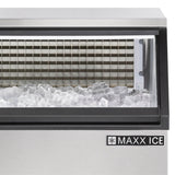 Maxx Ice Self-Contained Ice Machine, 260 lbs, Full Dice Ice Cubes, with 75 lb Built-in Ice Storage Bin, in Stainless Steel with Black Trim (MIM250)